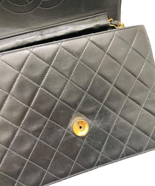 CHANEL（シャネル）CHANEL (シャネル) プッシュロックチェーンショルダーバッグ ブラックの古着・服飾アイテム