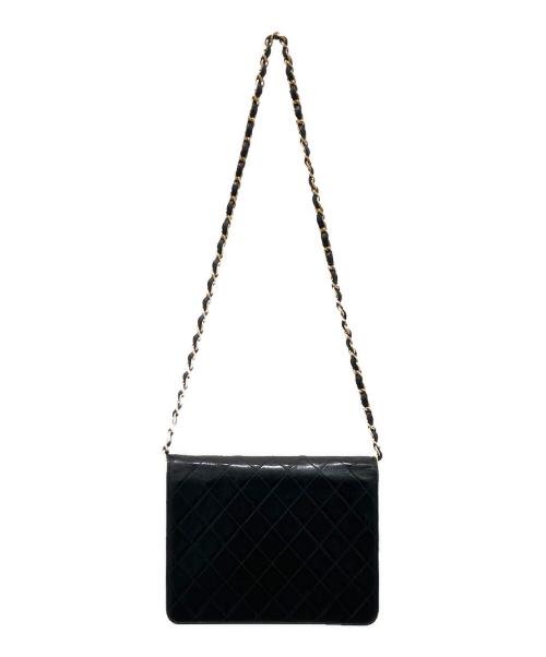 CHANEL（シャネル）CHANEL (シャネル) プッシュロックチェーンショルダーバッグ ブラックの古着・服飾アイテム