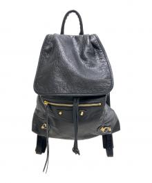 BALENCIAGA（バレンシアガ）の古着「CLASSIC TRAVELER BACKPACK クラシック トラベラー バックパック 387285」｜ブラック