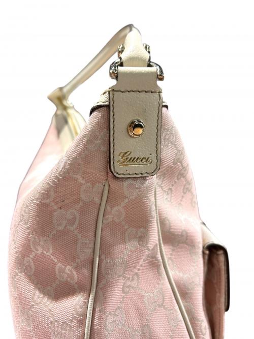 GUCCI（グッチ）GUCCI (グッチ) ワンショルダーバッグ/153025 ピンク×ホワイト サイズ:-の古着・服飾アイテム
