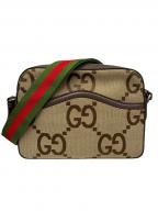 GUCCIグッチ）の古着「GGジャンボ/ショルダーバッグ/675891」｜ベージュ