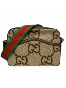 GUCCI（グッチ）の古着「GGジャンボ/ショルダーバッグ/675891」｜ベージュ