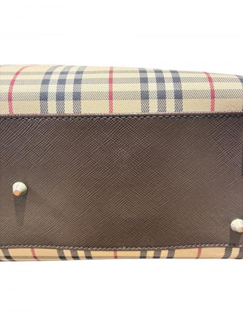 BURBERRY（バーバリー）BURBERRY (バーバリー) トートバッグ ベージュ×ブラウン サイズ:-の古着・服飾アイテム