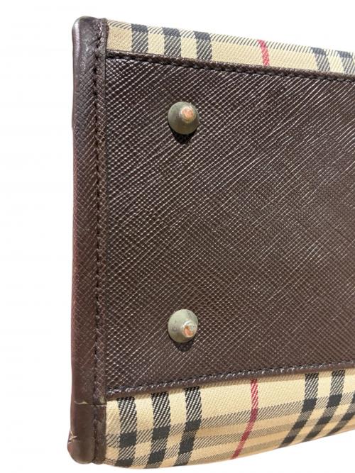 BURBERRY（バーバリー）BURBERRY (バーバリー) トートバッグ ベージュ×ブラウン サイズ:-の古着・服飾アイテム