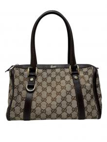 GUCCI（グッチ）の古着「ワンショルダーバッグ/211519」｜ブラウン×ゴールド