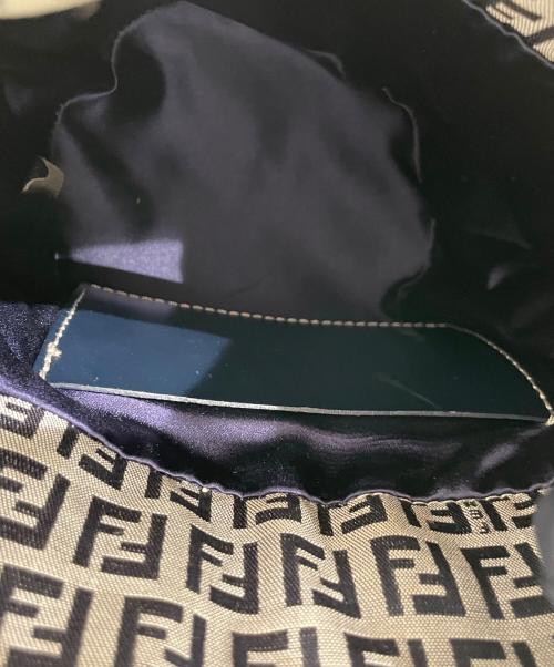 FENDI（フェンディ）FENDI (フェンディ) ズッキーノ ハンドバッグ ネイビーの古着・服飾アイテム