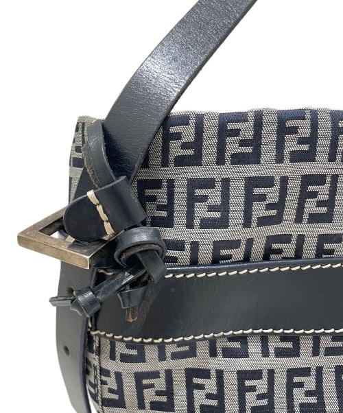 FENDI（フェンディ）FENDI (フェンディ) ズッキーノ ハンドバッグ ネイビーの古着・服飾アイテム