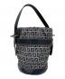 FENDI (フェンディ) ズッキーノ ハンドバッグ ネイビー：80000円