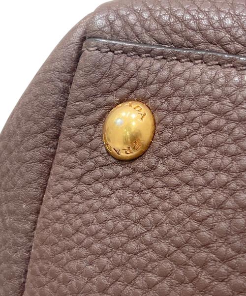 PRADA（プラダ）PRADA (プラダ) ミニボストンバッグ ブラウンの古着・服飾アイテム