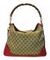 GUCCI (グッチ) ショルダーバッグ ベージュ×レッド：80000円