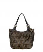 FENDIフェンディ）の古着「ズッカ柄トートバッグ」｜ブラウン