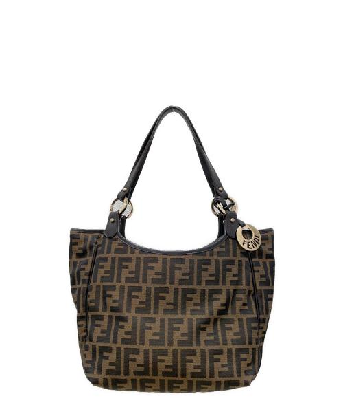 FENDI（フェンディ）FENDI (フェンディ) ズッカ柄トートバッグ ブラウンの古着・服飾アイテム