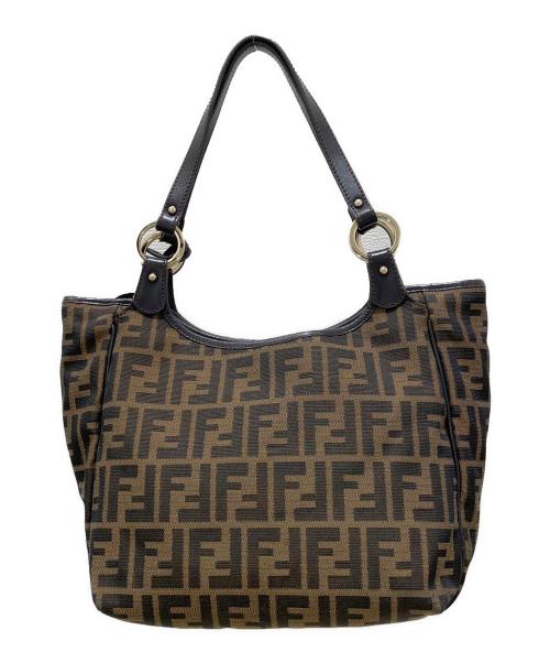 FENDI（フェンディ）FENDI (フェンディ) ズッカ柄トートバッグ ブラウンの古着・服飾アイテム