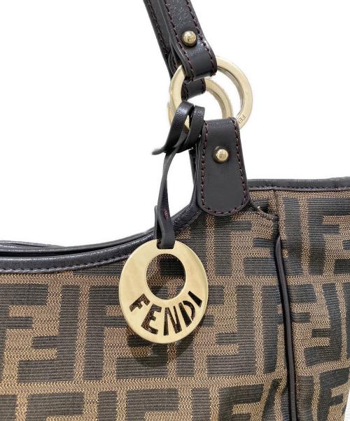 FENDI（フェンディ）FENDI (フェンディ) ズッカ柄トートバッグ ブラウンの古着・服飾アイテム
