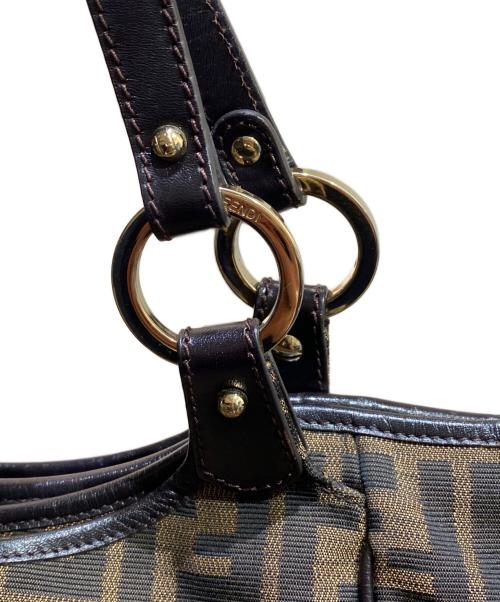FENDI（フェンディ）FENDI (フェンディ) ズッカ柄トートバッグ ブラウンの古着・服飾アイテム