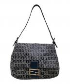 FENDIフェンディ）の古着「ワンショルダーバッグ/ズッキーノハンドバッグ」｜ネイビー