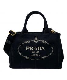 PRADA（プラダ）の古着「カナパ ショルダーバッグ」｜ブラック