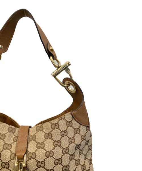 GUCCI（グッチ）GUCCI (グッチ) ジャッキーライン ワンショルダーバッグ ベージュの古着・服飾アイテム