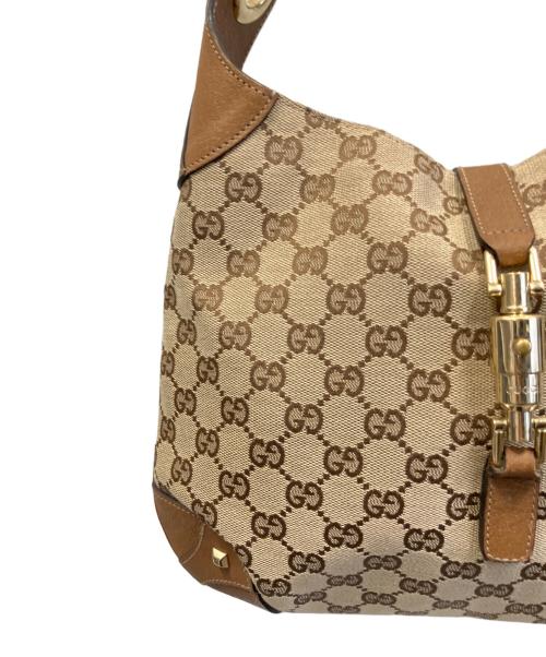 GUCCI（グッチ）GUCCI (グッチ) ジャッキーライン ワンショルダーバッグ ベージュの古着・服飾アイテム