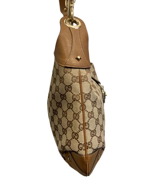 GUCCI（グッチ）GUCCI (グッチ) ジャッキーライン ワンショルダーバッグ ベージュの古着・服飾アイテム