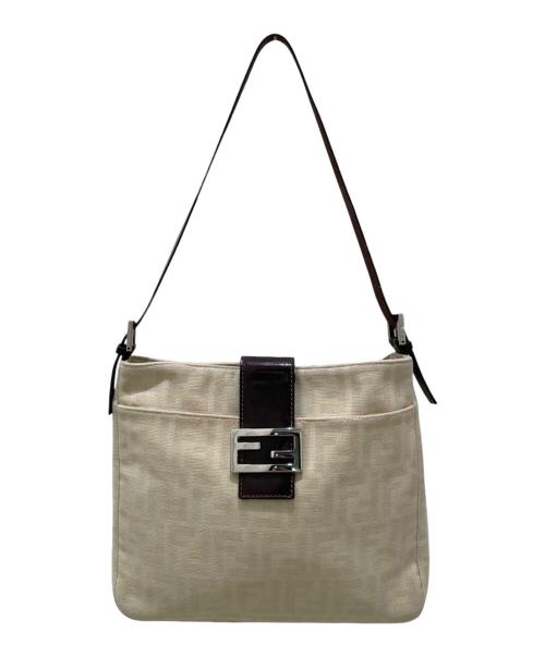 FENDI（フェンディ）FENDI (フェンディ) ズッカ柄 セミショルダーバッグ ベージュの古着・服飾アイテム