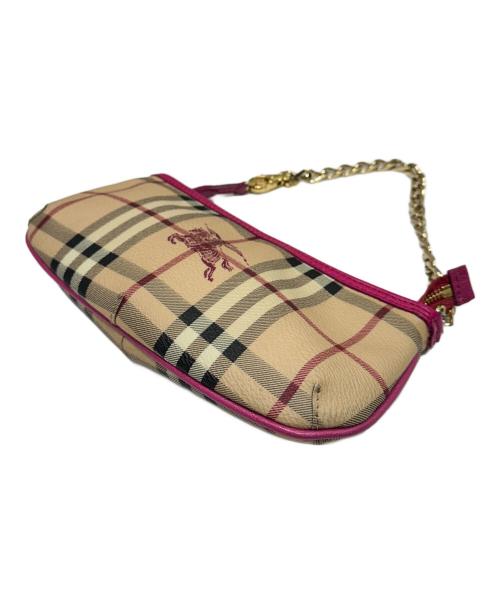 BURBERRY（バーバリー）BURBERRY (バーバリー) チェーンポーチ　3752754 ベージュの古着・服飾アイテム