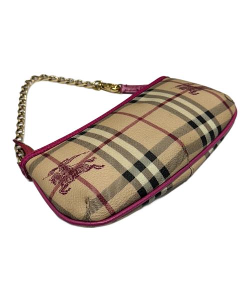 BURBERRY（バーバリー）BURBERRY (バーバリー) チェーンポーチ　3752754 ベージュの古着・服飾アイテム