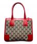 GUCCI (グッチ) ハンドバッグ ベージュ×レッド：55000円
