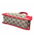 中古・古着 GUCCI (グッチ) ハンドバッグ ベージュ×レッド：55000円