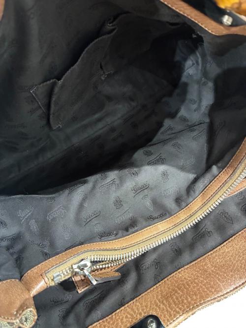 GUCCI（グッチ）GUCCI (グッチ) ハンドバッグ/232947 ベージュ×ブラウン サイズ:-の古着・服飾アイテム