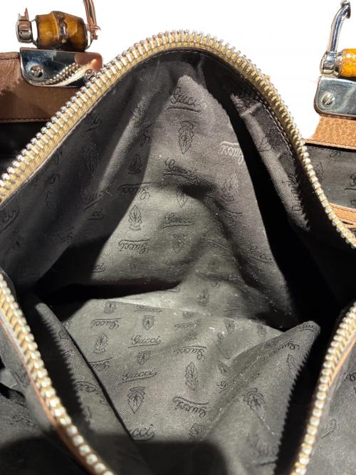 GUCCI（グッチ）GUCCI (グッチ) ハンドバッグ/232947 ベージュ×ブラウン サイズ:-の古着・服飾アイテム