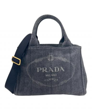 中古・古着通販】PRADA (プラダ) カナパミニ 2WAYバッグ 1BG439 デニム
