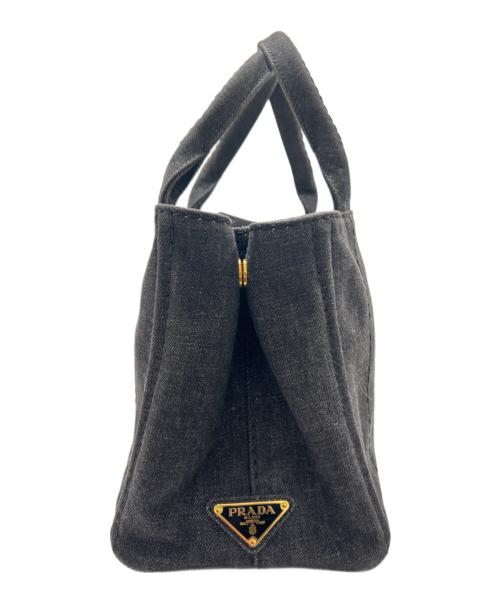 PRADA（プラダ）PRADA (プラダ) カナパミニ 2WAYバッグ 1BG439 デニムグレー サイズ:ミニの古着・服飾アイテム