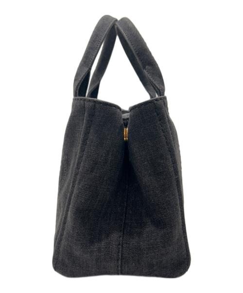 PRADA（プラダ）PRADA (プラダ) カナパミニ 2WAYバッグ 1BG439 デニムグレー サイズ:ミニの古着・服飾アイテム