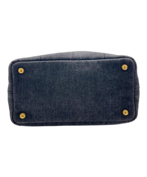 PRADA（プラダ）PRADA (プラダ) カナパミニ 2WAYバッグ 1BG439 デニムグレー サイズ:ミニの古着・服飾アイテム