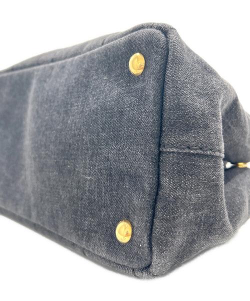 PRADA（プラダ）PRADA (プラダ) カナパミニ 2WAYバッグ 1BG439 デニムグレー サイズ:ミニの古着・服飾アイテム