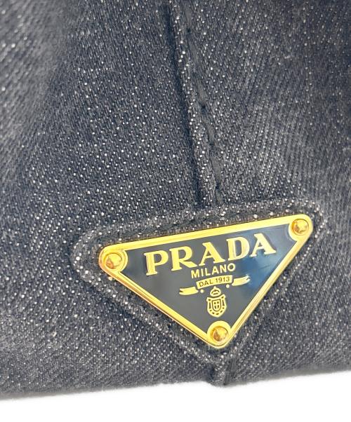PRADA（プラダ）PRADA (プラダ) カナパミニ 2WAYバッグ 1BG439 デニムグレー サイズ:ミニの古着・服飾アイテム