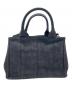 PRADA (プラダ) カナパミニ 2WAYバッグ 1BG439 デニムグレー サイズ:ミニ：140000円