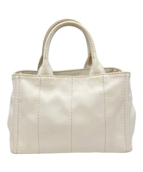 PRADA（プラダ）PRADA (プラダ) カナパ/ショルダーバッグ アイボリーの古着・服飾アイテム