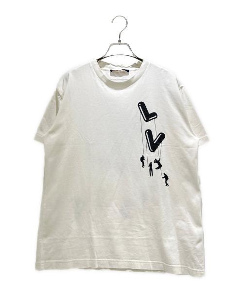 LOUIS VUITTON（ルイ ヴィトン）LOUIS VUITTON (ルイ ヴィトン) Virgil Abloh FLOWTING PRINT TEE/フロウティング プリント Tシャツ/RM211 NPG HKY86W ホワイト サイズ:Lの古着・服飾アイテム
