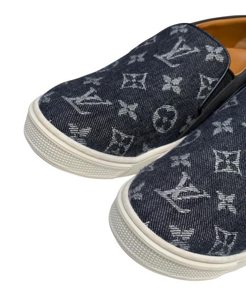 LOUIS VUITTON（ルイ ヴィトン）LOUIS VUITTON (ルイ ヴィトン) モノグラムデニムスリッポン インディゴ サイズ:37の古着・服飾アイテム