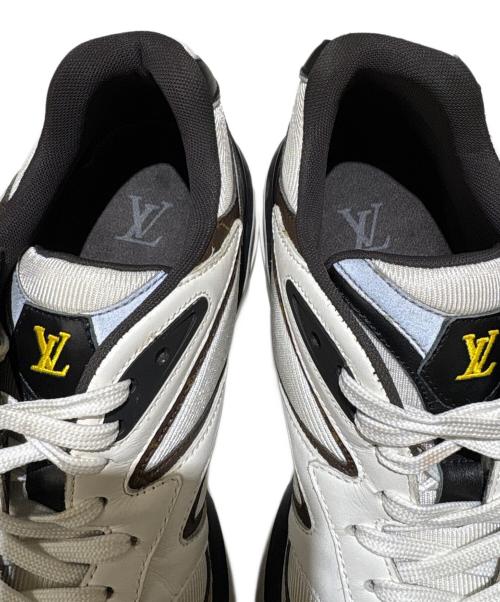 LOUIS VUITTON（ルイ ヴィトン）LOUIS VUITTON (ルイ ヴィトン) LVトレイルラインスニーカー ブラウン×ホワイト サイズ:6の古着・服飾アイテム