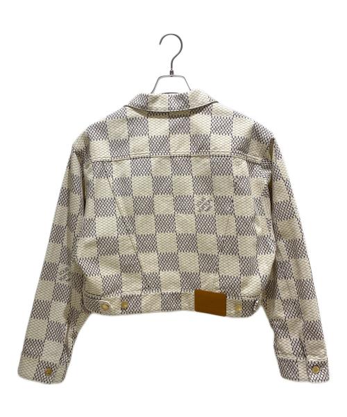 LOUIS VUITTON（ルイ ヴィトン）LOUIS VUITTON (ルイ ヴィトン) ダミエ アズール デニム トラッカージャケット/Damier Azur Denim Trucker Jacket ベージュ サイズ:38の古着・服飾アイテム