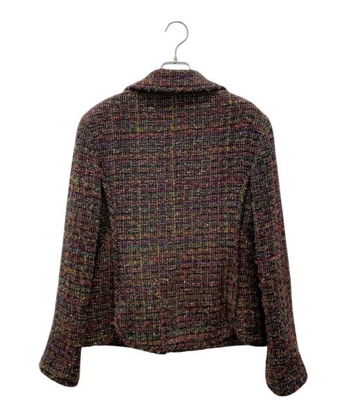 CHANEL（シャネル）CHANEL (シャネル) 98A ヴィンテージ ツイードジャケット/ココボタンツイードジャケット ブラウン サイズ:40の古着・服飾アイテム
