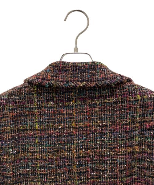 CHANEL（シャネル）CHANEL (シャネル) 98A ヴィンテージ ツイードジャケット/ココボタンツイードジャケット ブラウン サイズ:40の古着・服飾アイテム