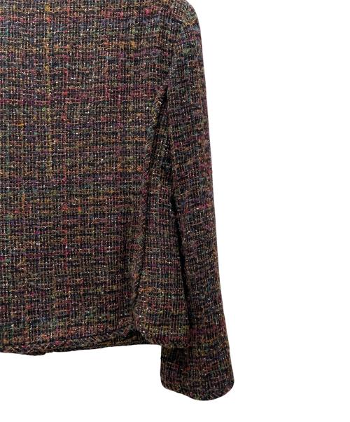 CHANEL（シャネル）CHANEL (シャネル) 98A ヴィンテージ ツイードジャケット/ココボタンツイードジャケット ブラウン サイズ:40の古着・服飾アイテム