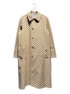 GUCCIグッチ）の古着「GGリバーシブルコート」｜ベージュ