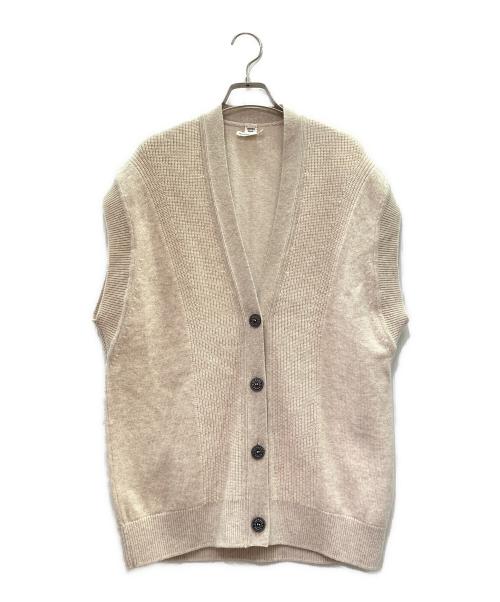 HERMES（エルメス）HERMES (エルメス) カシミヤニットベスト ベージュ サイズ:34の古着・服飾アイテム