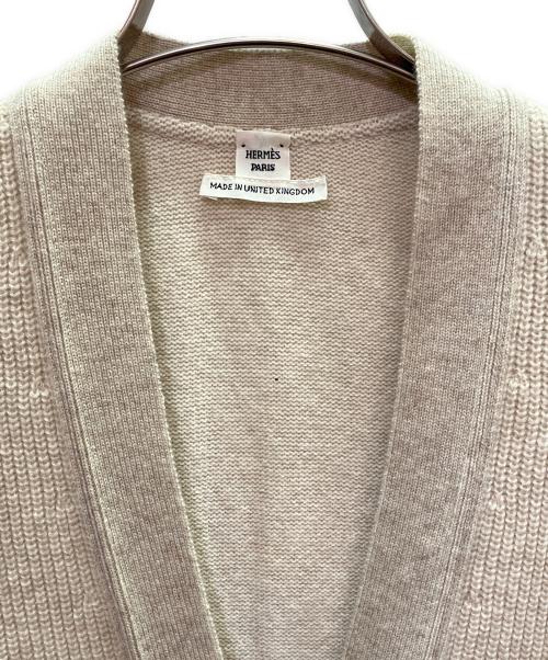 HERMES（エルメス）HERMES (エルメス) カシミヤニットベスト ベージュ サイズ:34の古着・服飾アイテム