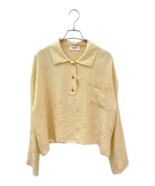 CELINE（セリーヌ）CELINE (セリーヌ) トリオンフPOブラウス ベージュ サイズ:34の古着・服飾アイテム